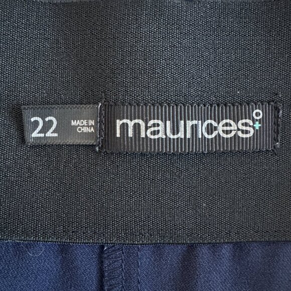 Maurices 22 NAVY Blue Cropped Smart Fit Work Dress Pants - Picture 11 of 12